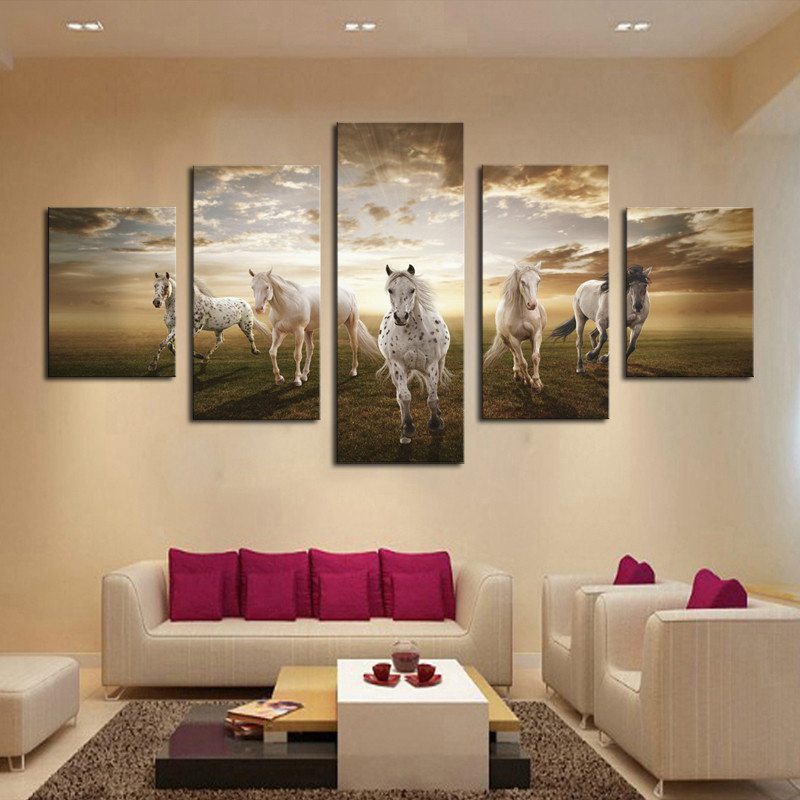 Abstract Modern Oil Painting Art Canvas Print Wall Home Decor Unframed Framed
