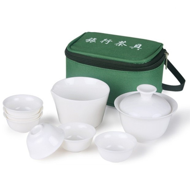 10 PCS Set new travel chinese tea set ceramic portable kung fu tea set tea cup