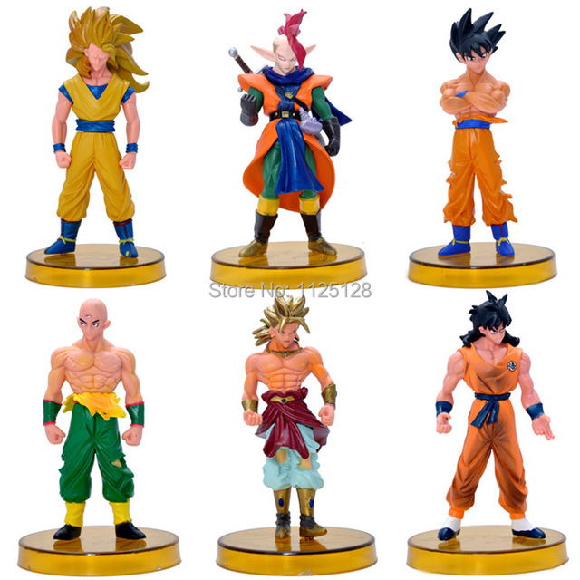 Бесплатная доставка японский аниме Dragon Ball Z Gokun вегета Freeza пвх фигурки модели куклы игрушки комплект из 6