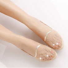 2016 New Arrival Women Sandals Transparent Crystal Women Flat Shoes Casual Summer Sandals Woman Tenis Feminino 619