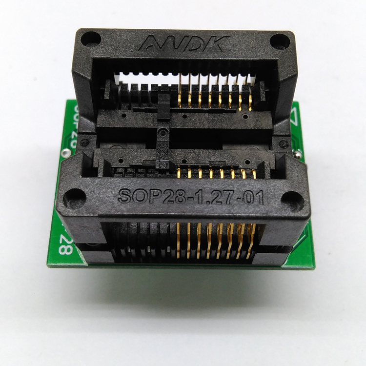 SOP16 Chip Programming Socket 300mil OTS28-1.27-04 IC Test Socket Burn in Socket Adapter Wholesale High Quality