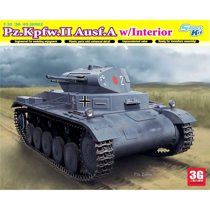 Veyron tanks assembled model 6687 1/35 World War II German II A type band structure