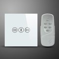 Electronic Curtain smart control RF wall switch Smart home livolo touch push RF remote controller switch