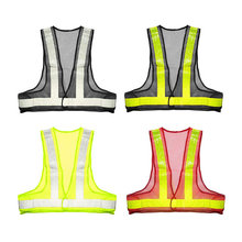 Outdoor Safety Reflective Vest Visibility Security Stripes Jacket Mesh Waistcoat