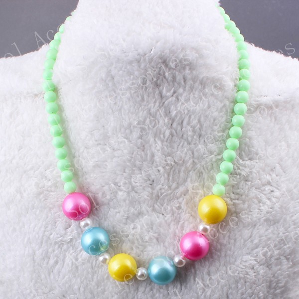 2015 new hotsale new design high quality WholesaleRetail handmake fashion christmas chunky bead bubblegum necklace