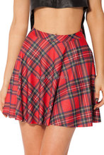 Black milk style punk Tartan Red Skater Skirt new Fashion sweet women preppy color plaid short half-length clothes hot sale
