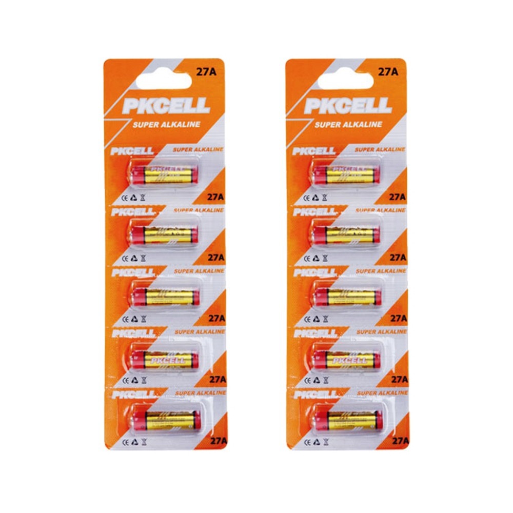12V 27A 27AE 27MN A27 Super Alkaline Battery in 10pcs 5pcs card 2 for Doorbell Remote