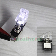 One Illuminated Switch SPST 12V 20A Car LED Light ON OFF Toggle Switch 6Colors Red Color