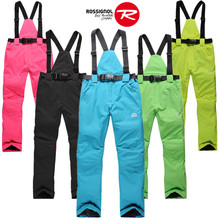 Skiing pants female Men winter lovers outdoor skiing pants windproof waterproof thermal thickening suspenders trousers