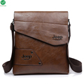 Vintage Men Handbag Pu Leather High Quality Shoulder Bag Metal