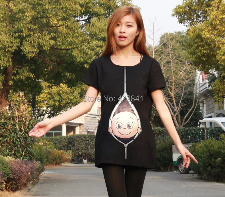 Plus-size clothes maternity T-shirt pregnant women.jpg