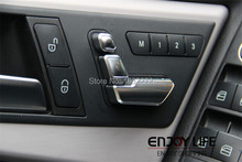 6 шт. хром регулировка сиденья переключатель для Mercedes Benz W204 W205 W212 W218 X204 X166 ces GLK GL ML класс GL450