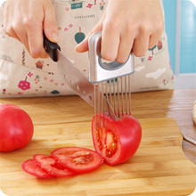 Easy Onion Holder Slicer Vegetable Fruit Tools Clever Cutter Stainless Steel Kitchen Cooking Tools Kitchen Accessories