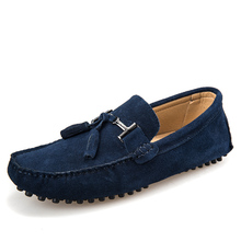 New colors Genuine Leather men flat shoes Brand Moccasins men loafers driving Peas Shoes Fashion Casual