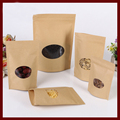 13 20 4 50pcs brown self zip lock kraft paper bags with window for gifts sweets