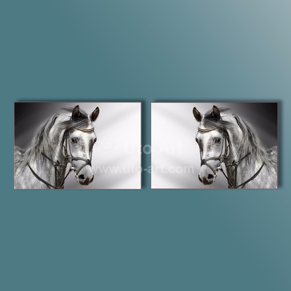 Online kopen wholesale zwart wit modern art schilderij paard uit ...
