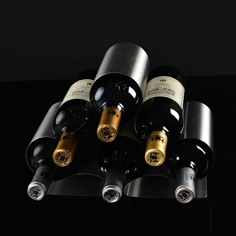 Breve-moderno-acero-inoxidable-Wine-Bottle-Rack-titular-para-6-botellas-de-vino-organizador-Party-Bar