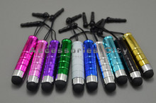 Tablet PC Bullet Design Mini Capacitive Screen Touch Pen Stylus With Earphone Anti Dust Plug For