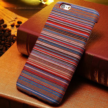 Hot Sale Fabrics Colorful Hard Case For iPhone 6 6G 4.7″ Inch Retro Tribal pattern Cloth Mobile Phone Back Cover Case