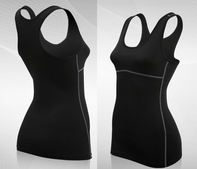Sports training PRO woman tight fitting vest Exercise vest Sweat quick drying straitjacket