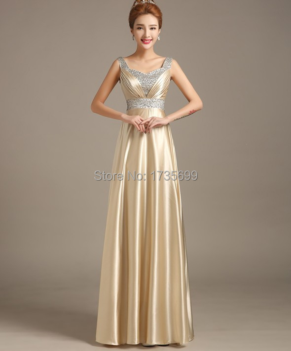 Cheap champagne gold bridesmaid dresses