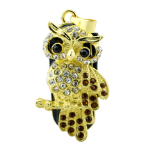 USB Flash Drive Diamond Metal Material Owl Cartoon USB 2.0 Flash Drive U Disk to 4 GB 8 GB 16 GB 32 GB flash drive