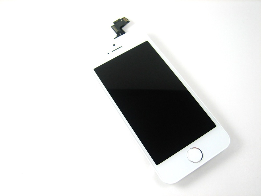 Replacement Full Retina LCD Display + Touch Screen Digitizer + Camera+Speaker+ Home Button Flex Cable Ribbon for iPhone 5S White Replacement Full Retina LCD Display + Touch Screen Digitizer + Camera+Speaker+ Home Button Flex Cable Ribbon for iPhone 5S White