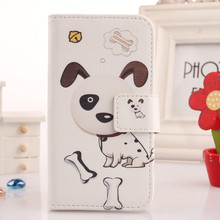 1X Cute Cartoon Pattern Accessory Wallet Design Flip Leather Protection Mobile Phone Cover Case For Sony