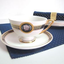 Housewarming wedding gift 15 pieces bone china coffee cup and saucer suit ceramic tea set porcelain