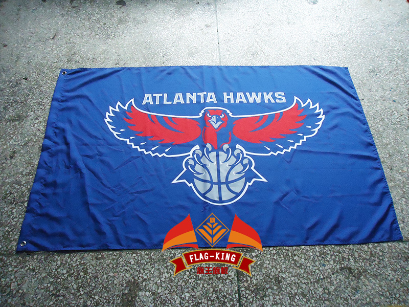 Atlanta Hawks Flag 3ft x 5ft Polyester Atlanta Hawks Banner Flying Size