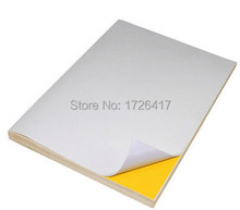 wholesale A4 blank white coated glossy self-adhesive label sticker A4 label paper can be printed by laser/inkjet printer