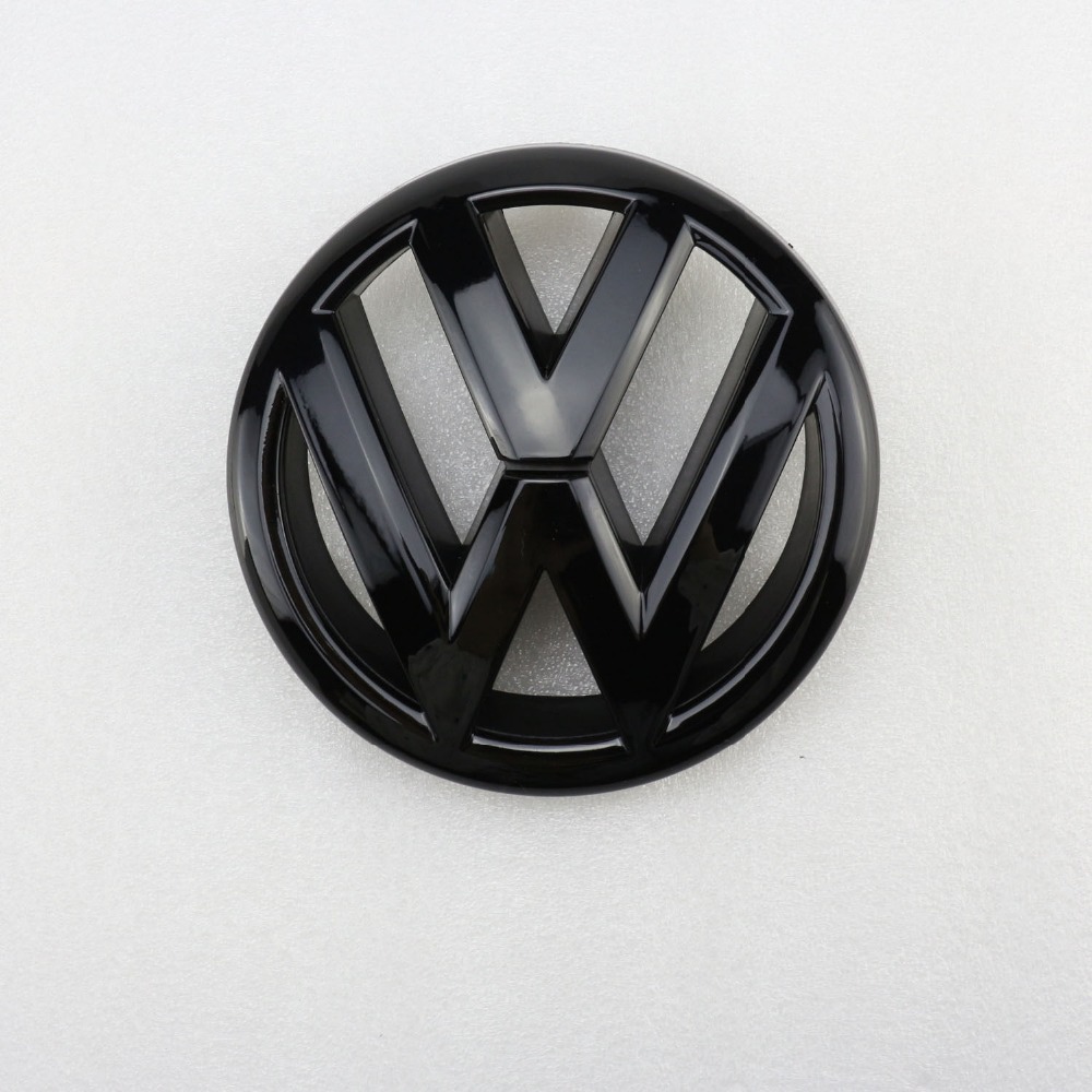 Gloss Black Front Grille Grill VW Emblem Badge Replacement for Jetta
