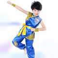 Hot Sale Embroidery Dragon Children Performance Clothing Chinese Traditional Style Kung fu Clothing Suits Martial Arts