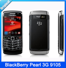 9105 Unlocked Original Blackberry Pearl 9105 Mobile Cell Phone 3G WIFI GPS 1 year warranty