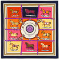 100x100cm Twill Silk Scarf Big Size Fashion Brand 100 Silk Square Scarves 2016 High Quality Cheap