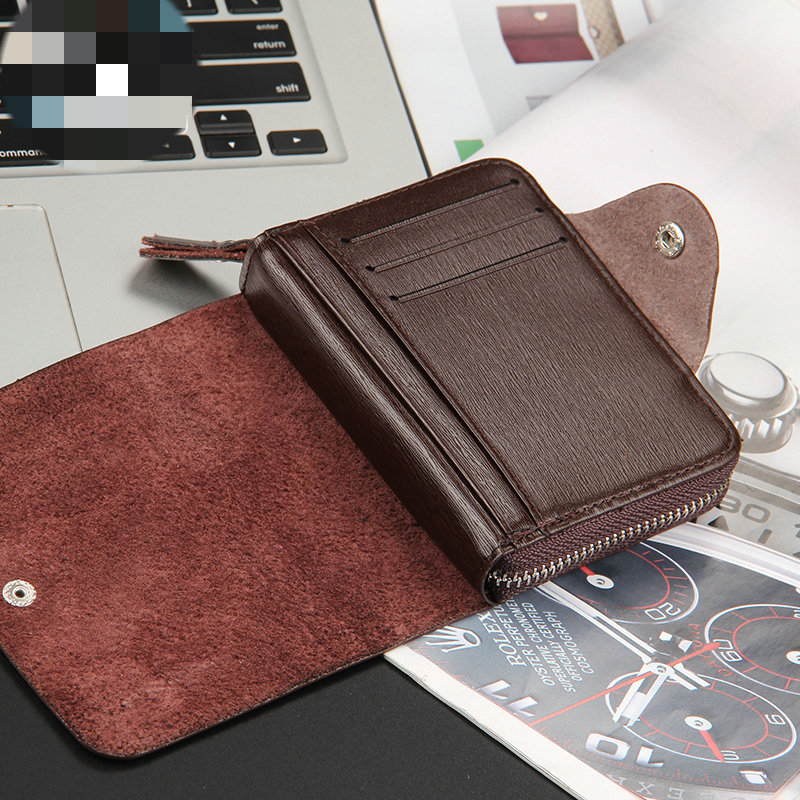 100% Genuine Leather Male Clutch Wallet Purse Design Men's Wallet Men's Small Short Wallet Hasp Wallet Clutch Bags Fashion