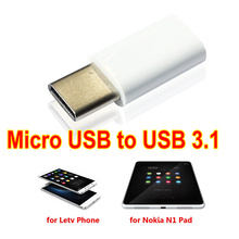 USB3.1 Type C Male to Micro USB Female Adapter Converter Connector for Nokia N1 Pad, Letv Smartphone and Other Type-C  3.1