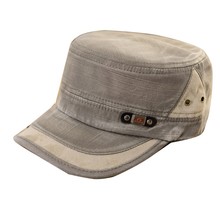 2015 New Mens Women Adjustable Army Vintage Hat Plain Cadet Military Baseball Cap