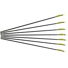 Compound bow 50lbs archery fiberglass arrow 31 insert fixed arrow tip 6pcs fletching arrow feather vane