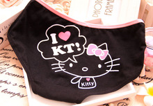 2014Factory directly hot sale high quality hello kitty underwear pure cotton cute expression women underwear 7010