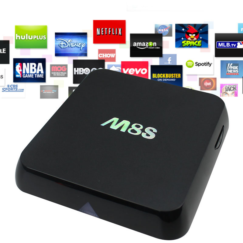 M8S Android TV Box 2G / 8G Dual band 2.4 G / 5 G wifi Android 4.4 Amlogic S812 4K XBMC Smart TV Media Player HD better than M8