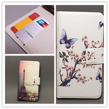 New Ultra thin Flower Flag vintage Flip Cover For Lenovo S660 cell phone case  free shipping