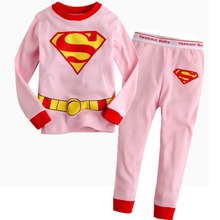 New girls sleepwear baby clothes children clothing sets kids suits cotton pajamas 2 pcs home fashion