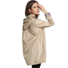 Women Fashion Hooded Raincoat Girls Outdoor Travel Waterproof Riding Cloth Rain Coat for Women Poncho Long Rainwear Rain Jacket