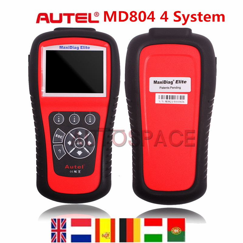   100%  autel maxidiag  md802 4  + ds  md 802 ( md701 + md702 + md703 + md704 ) - 