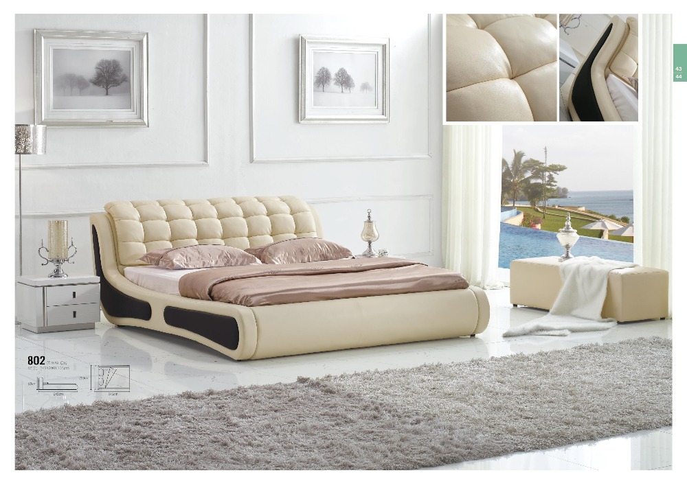 luxury bedroom furniture king size bed leather material wooden frame leather bed with storage cheap - Cheap Bed Frames luxury bedroom furniture king size bed leather material wooden frame leather bed with storage cheap - Cheap Bed Frames