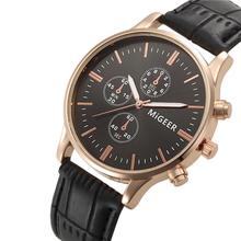 Wrist Watch For Luxury Fashion Faux Leather Band Mens Analog Quartz Watch Men s Business Watches