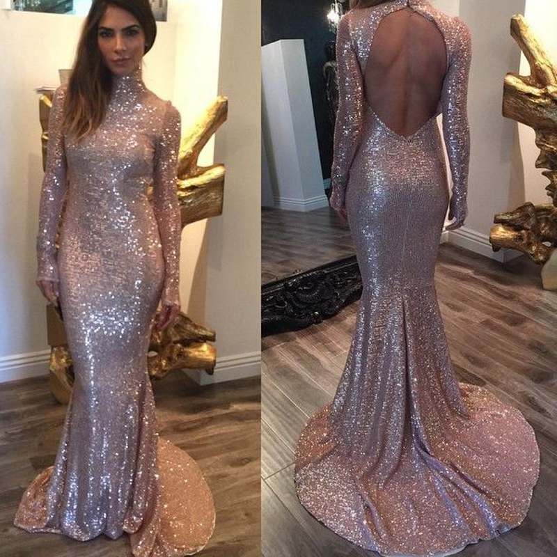 dress prom Sexy sequin long