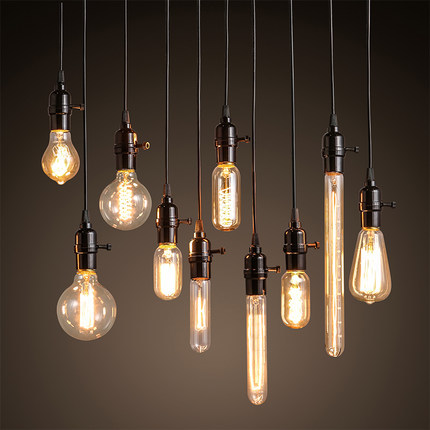 vintage industry suspension lamps Edison bulb chandelier ceiling ...