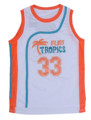 Retro Basketball Movie Jersey Cool Shirt Jackie Moon Flint Tropical Throwback Jerseys Stitched Jersey Man White